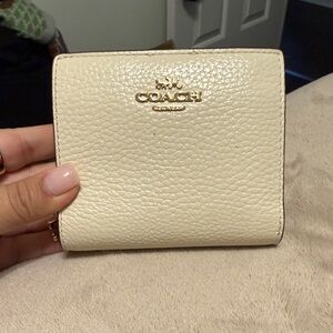 Coach Off-White Leather Wallet